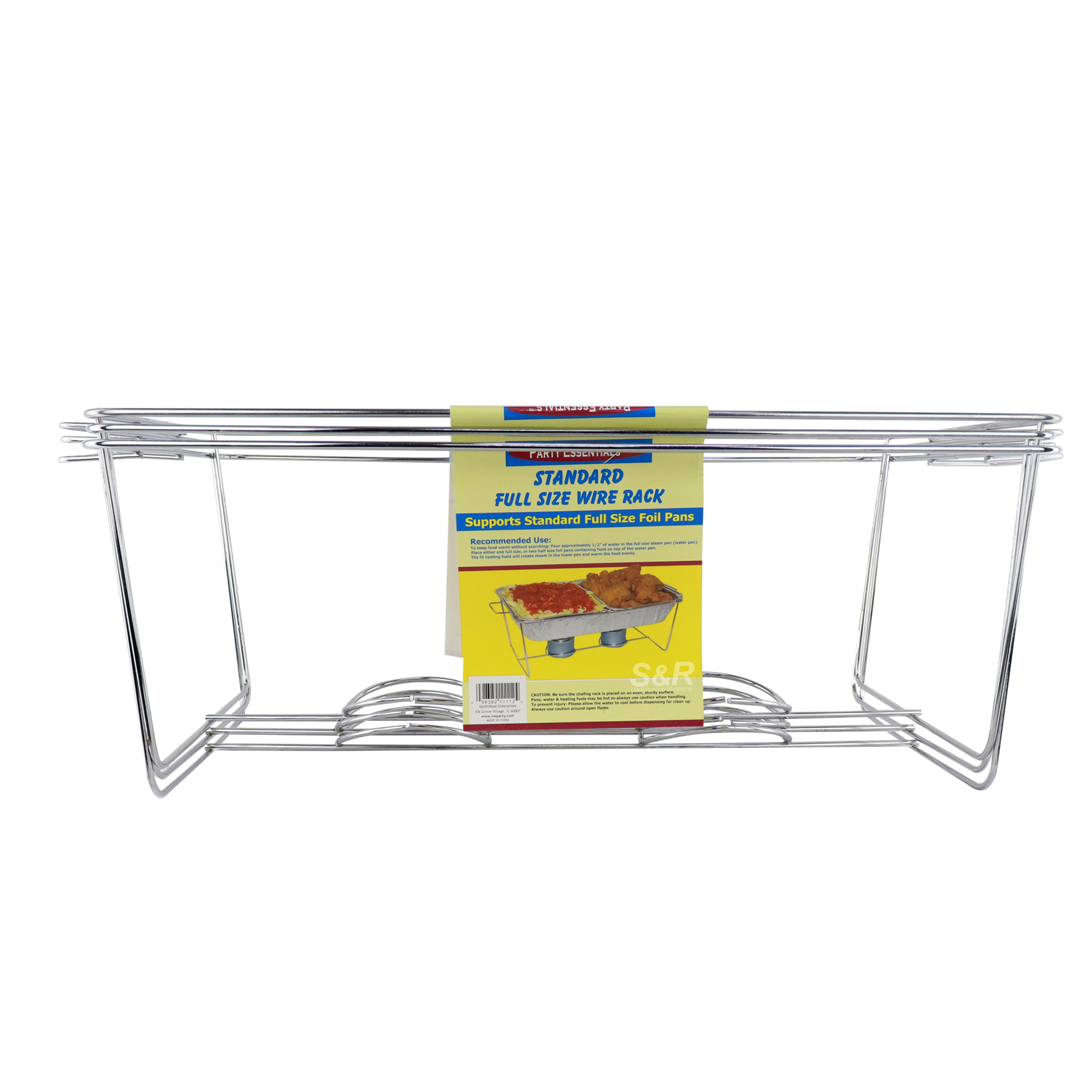 Party Essentials Full Size Wire Rack 1pc Party Essentials Full Size Wire Rack 1pc